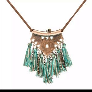 Multicolor Boho Fringe Necklace